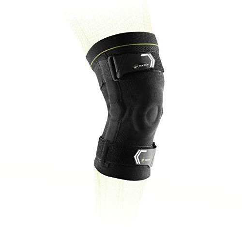 DonJoy Performance - Rodillera de punto con bisagras, síndrome rotóféfemoral, hinchazón/inflamación de la rodilla, esguinces de rodilla y tensiones - Lesiones de rodilla deportivas (grande)