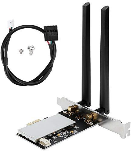 Aigend PCIE Wi-Fi Adattatori Wireless con 2 Antenne, Scheda WiFi Senza Fili Supporto per Windows 7/8/10 / OS X/Hackintosh, Compatibile con BCM94360CD BCM94360CS2 BCM943602CS