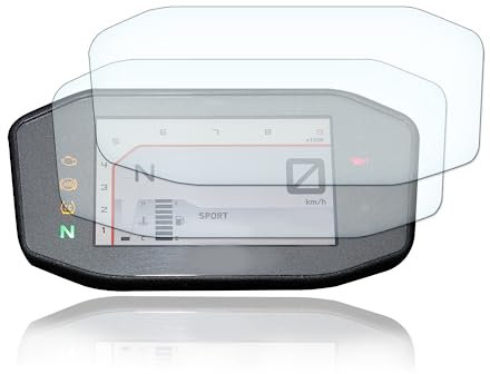 Displayschutzfolie Tacho Schutzfolie geeignet für KTM Duke 690 / Duke 790 / Duke 1290 2x Anti Glare