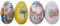 PRETYZOOM 4 Stücke Ostereier Osterdeko Eier zum Befüllen Ostern Geschenkbox Metall Geschenkdose Keksdose Metalldose Blechdose Schmuckdose Süßigkeiten Dose Schachtel für Kinder Geschenke