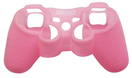 ohfruit Gel de sílice Protección para la piel Contenedor para 3 controladores, color rosa