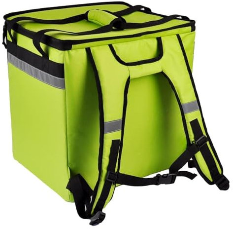 50L XL Großer isolierter Lebensmittellieferrucksack, erweiterbare Catering-Kühltasche, wasserdichte Pizzatasche für Uber Eats Deliveroo Thermo-Lebensmitteltasche für Fahrrad