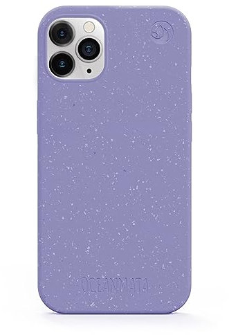 Oceanmata - iPhone 12 Pro Max Hülle - iPhone 12 Pro Max Hülle Design - Cover iPhone 12 Pro Max - Biologische Apple iPhone Hülle Ozean Plastik Nachhaltig (Flieder)