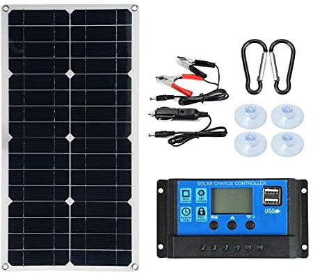 Kit de panneau solaire portable 300 W pour bateau monocristallin et batterie flexible 12 V