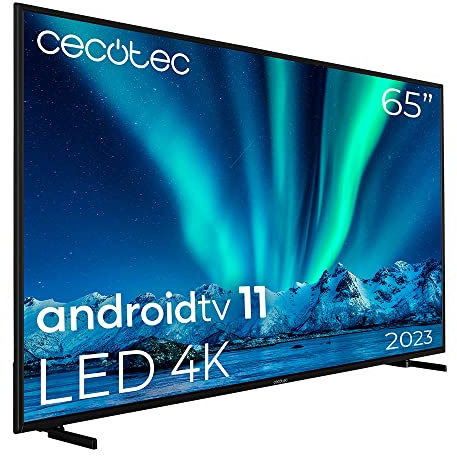 Cecotec LED 65 Smart TV to Series Alu00165. 4K UHD, Android 11, MEMC, Chromecast intégré, Dolby Vision et Dolby Atmos, HDR10, modèle 2023