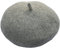ESBANT Wollmützen for Damen Dicke Baskenmütze Damen Herbst und Winter British Painter Hats Bud Cap Pure Color Wild Home (Color : Light Grey, Size : Taille Unique)