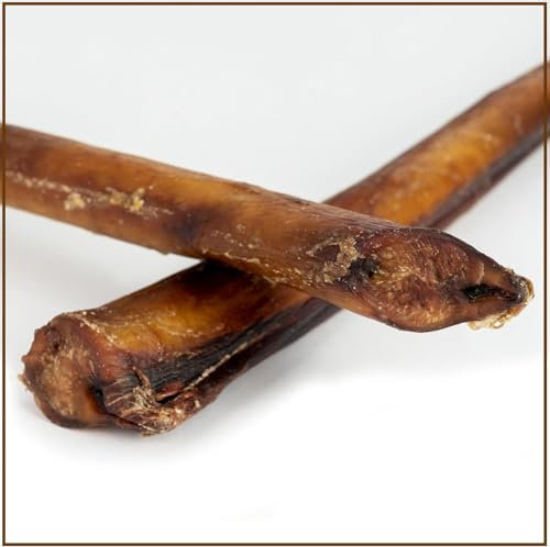 PrideDogs Ochsenziemer für Hunde groß 30 cm 2 Stück - Zahnpflege Leckerli mit langem Kauspaß