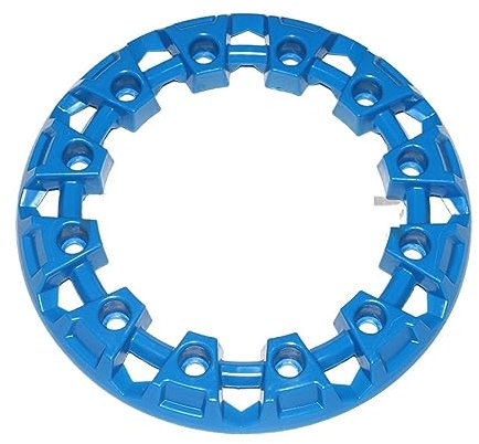 4 Stück 6 Zoll ATV Radkappe Nabendeckel Dekor Felgenkappe Universal Geländewagen Rad Kunststoffdeckel geeignet für 6-Zoll-Räder (Farbe: Blau)