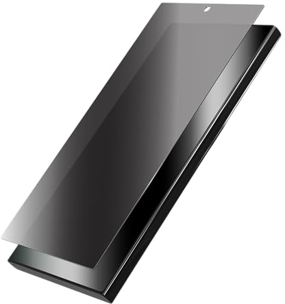 ZAGG InvisibleShield Flex Privacy, Matter Displayschutz für Samsung Galaxy S24 Ultra [6.8-Inch], Blickschutz, matte Oberfläche, Hüllentauglich, schmutzabweisend, stoßfest (Schwarz)