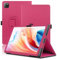 Custodia per Oscal Pad 50 Wifi, 10.1 inch, Cover Tablet Oscal Pad 50 Wifi, Copertura Protettiva Pieghevole con Supporto per Matita e Cinturino da Polso, Protezione Completa. (Rosso)