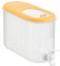 Unletters Dispensador de agua para nevera, dispensador de bebidas para nevera con grifo y tapa, hervidores de agua fría con grifo, jarra de jugo de limón, recipiente de cocina, jarra resistente al