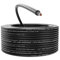 deleyCON 50m Cable Solar 4mm² - Cable Fotovoltaico para Sistemas FV - Resistente a Los Rayos UV Libre de Halógenos para 1kV CA 1,5kV CC - para Instalación Fija y Contactos de Enchufe FV - Negro