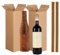 Cuyacili 4 Stück Weinflaschenschutz: Weinversandbox und Wabenverpackungspapier, Wiederverwendbare Hüllen für Schnapsflaschen aus Glas, Ideal für Reisen