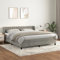 IKAYAA Boxspringbett 180 x 200 cm mit Matratze Samt, Polsterbett 180 x 200 cm, Chesterfield Steppung, Bett komplett, Bett 180 x 200 cmmit Matratze, Bett Bettgestell Hellgrau Type-15