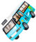 MUSISALY Bus Spielzeugauto Kompakte Busmodelle Spielzeug Für Kinder Bus-Spielzeug Gelbe Busfigur Spielzeug Pädagogisches Spielzeug Schulbus Mit Lichtern Gelbes Busspielzeug Abs
