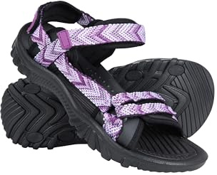 Mountain Warehouse Cyprus Damensandalen – Atmungsaktive Damenschuhe – Strand, Wandern, Outdoor Violett Damen-Schuhgröße 38 EU