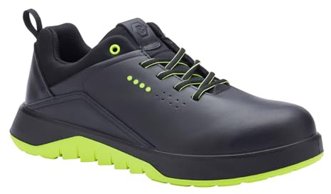 Blackrock Austin Yellow Composite Safety Shoes, Non-Metallic Toe Cap, Water Resistant Leather, Heat-Resistant Rubber Sole, Composite Work Boots, Metal-Free, Mens Womens Unisex Ladies, Size 4 / EU 37