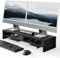 Fenge Dual Monitor Stand Riser 90cm, Computer Monitor Stand Para escritorio, Organizador de escritorio para PC / Laptop / Impresora / TV, 80 × 23.5 × 14.2cm, Carga de 25KG, Negro