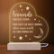 INDIGOS UG - LED Nachttischlampe - Herz rechts - Spruch 7 - Liebe, Freunde, Freundinnen - Herz mit Spruch - Nachtlicht - 3D-LED-Lampe - Geschenk, Geburtstag, Weihnachten, beste Freundinnen