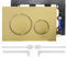 Actuator Plate, Flush Plate for GEBERIT Sigma 20 with Flush Lever Set and Mounting Frame, Dual Flush, 1 Piece (Matte Gold)