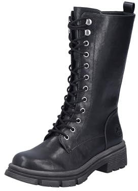 Rieker Damen 91440 Schnürstiefel, Schwarz, 43 EU