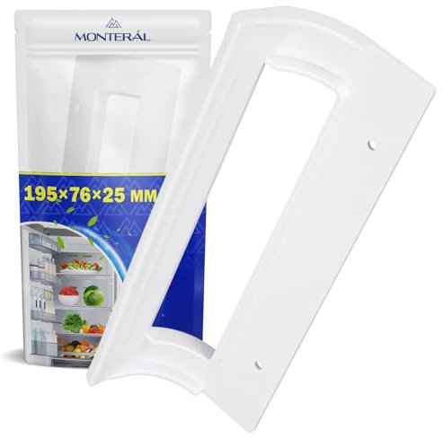 MONTERAL Kühlschrank Griff Universal 195x76x25 mm mit Lochabstand 127 mm mit dem Originalcode 1031677 für Amica - Garantie 10 Jahre