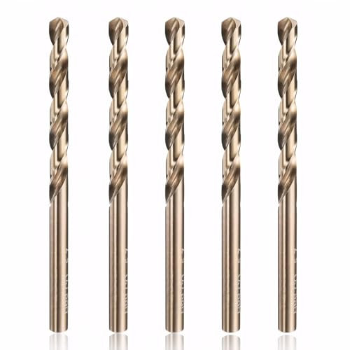 5pcs M35 HSS Cobalt Drill Bits, 6mm Drill Bit Set,High Speed Steel Twist Drill Bit Set, For Stainless Steel, Hard Metals, Aluminium, Cast Iron, Copper. Twist Drill Bit Sets Supplied