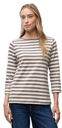 Damen Gestreiftes U-Boot Shirt