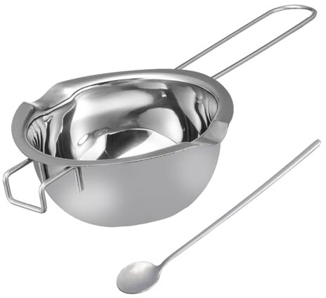 CHICAMPERA Pot à en Acier Inoxydable pour Chocolat et Beurre Récipient à Sauce avec Poignée Cuisine pour DIY et Accessoire Cuisine Pratique