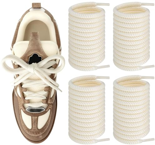 Endoto Cordones para LV Skate Shoe Laces Shoelaces | 4PCS 6.5MM Cordón Redondos | Material: Poliéster