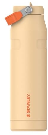 Stanley 1913 Flip Straw Sports Water Bottle 1.06L - Orange Sherbet | 15 Hours Cold - 4 Days Iced - BPA-Free - Leak Resistant - Dishwasher Safe - Fits Cup Holder