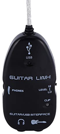 Yinhing Gitarren-zu-USB-Schnittstellenkabel für Hochwertige Aufnahmen auf Dem PC. Premium-Adapter für Musiker und Komponisten Zum Anschluss von E-Gitarre und Anderen Instrumenten