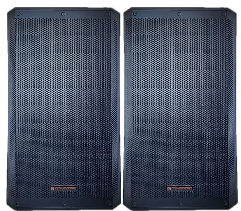 Intimidation 2x Enforcer Pro Active 15 Speaker 3200W PA System Bluetooth