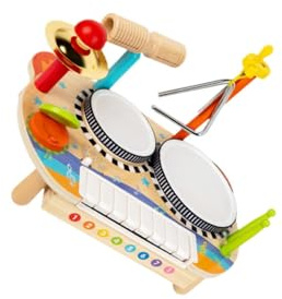 Ailan Multifunktionales Kinder Schlagzeug: Ermöglicht spannendes Spielen mit Schlagzeug, Klavier, Musikspielzeug und pädagogischem Musikspielzeug. Geschenkidee für Kinder von 3 bis 6 Jahren.