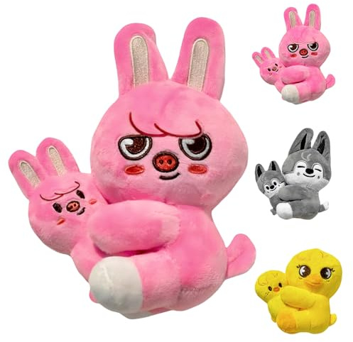 HBSFBH Stray Kids Plushie, Stray Kids Kuscheltier, für Fans, Weihnachts, Geburtstag (eine große und eine kleine)