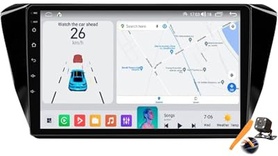 Y700s,YLOXFW Android 15.0 Navi 2 DIN Stereo Ersatz für Superb 2015-2019 Autoradio Sat GPS Navigation 10 Zoll Cartablet DVD Multimedia Player FM BT Receiver mit Android Auto Carplay