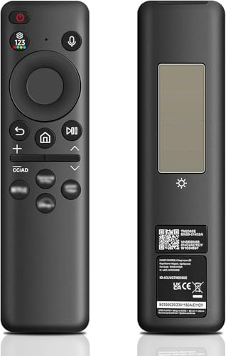 BN59-01432A - Telecomando di ricambio per Samsung, con telecomando vocale universale alimentato a energia solare per Samsung, Smart TV Samsung Smart 4K HD con 4 tasti di scelta rapida