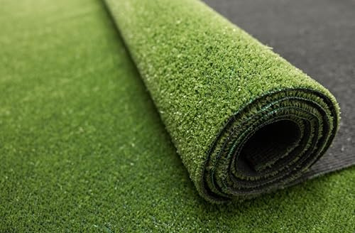 Kunstrasen Ascot New Rasenteppich für Garten Balkone Terrassen Wintergärten 300x400 cm - Höhe: 5 mm Wasserdurchlässig Grün Artificial Grass, Outdoor Kunstrasen Rollrasen mit Meterware