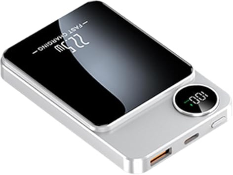 Batterie Externe sans Fil Magnétique 20000mAh – Chargeur Portable Charge Rapide 20W – Compatible Smartphone Écouteurs Tablette Montre PC