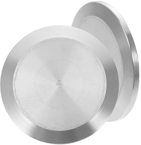 FESTFENDS Sanitary Tri End Caps with High Durability Non-Permanent Seal 2pcs 304 Stainless Steel Silver Finish for Aerospace and Industry Applications