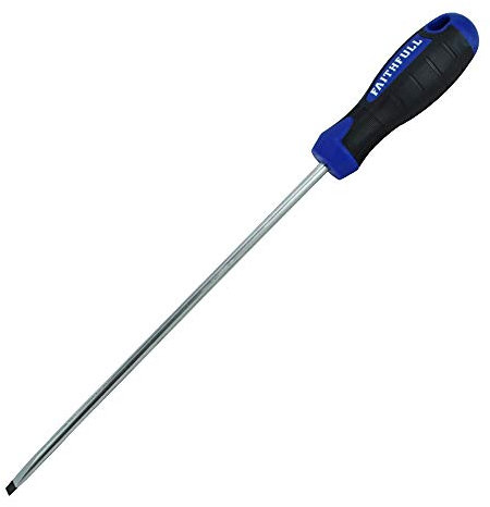 Faithfull SDP200 200 x 5.5mm Slotted Parallel Soft Grip Screwdriver