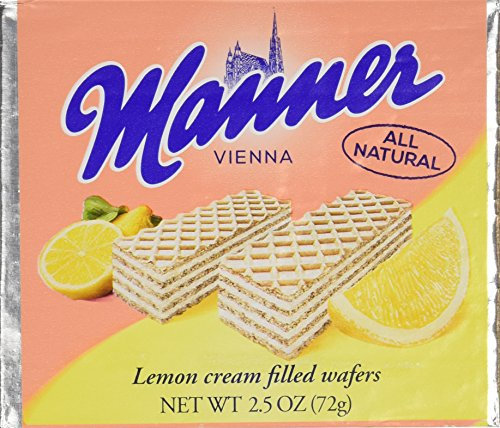 Manner Tasca per wafer di limone: 12 perle