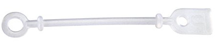 Comair 3011650 Ersatzbänder Silikon, 50er Beutel rund/lang mit Distanzring, 7.7 cm