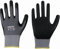 LeiKaFlex 6 x Nylon-Strick-Handschuh EN388 CE Cat 2 benoppt Größe 9