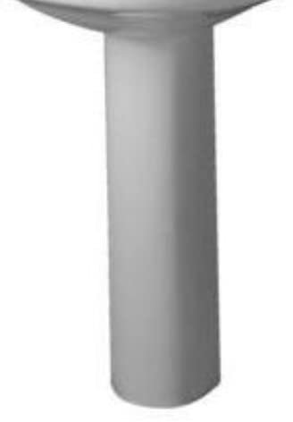 Ideal standard tesi classic t001201 colonna per lavabo bianca.