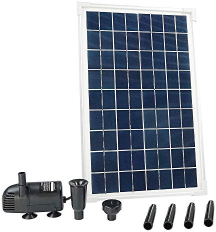 Ubbink Bomba Solarmax, con Panel Solar y batería-acumulador incluidos, 1.000 L, Multicolor, 1x1x1 cm, 1351182