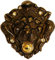 Pulsador Timbre abitazione cabeza de león latón Door Bell Solid Brass