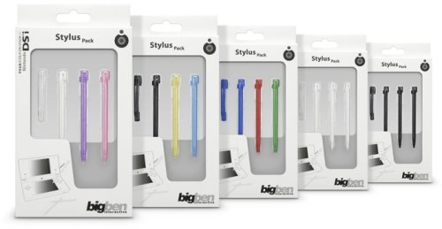 Pack 3 stylets d'écriture, haute qualité + dragonne d'attache pour Nintendo DSi