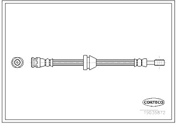 Corteco 19035872 Bremsschlauch vorne