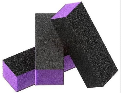 TNBL Nail Buffer Block Purple/Black 60/100 Grit Pack of 5 - Professional Quality Buffer for Salon & Home use